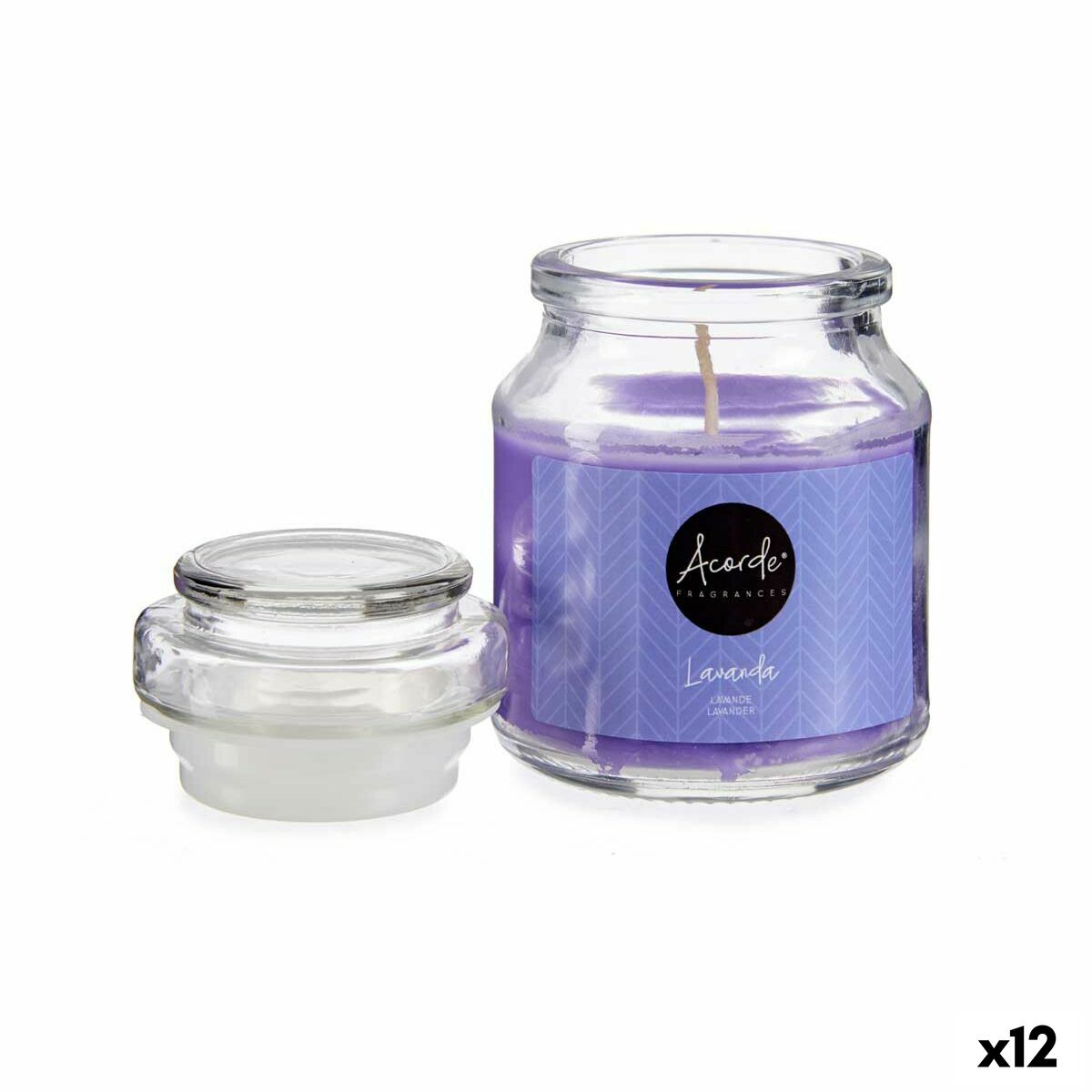 Bougie Parfumée Acorde Lavande (12 Unités)